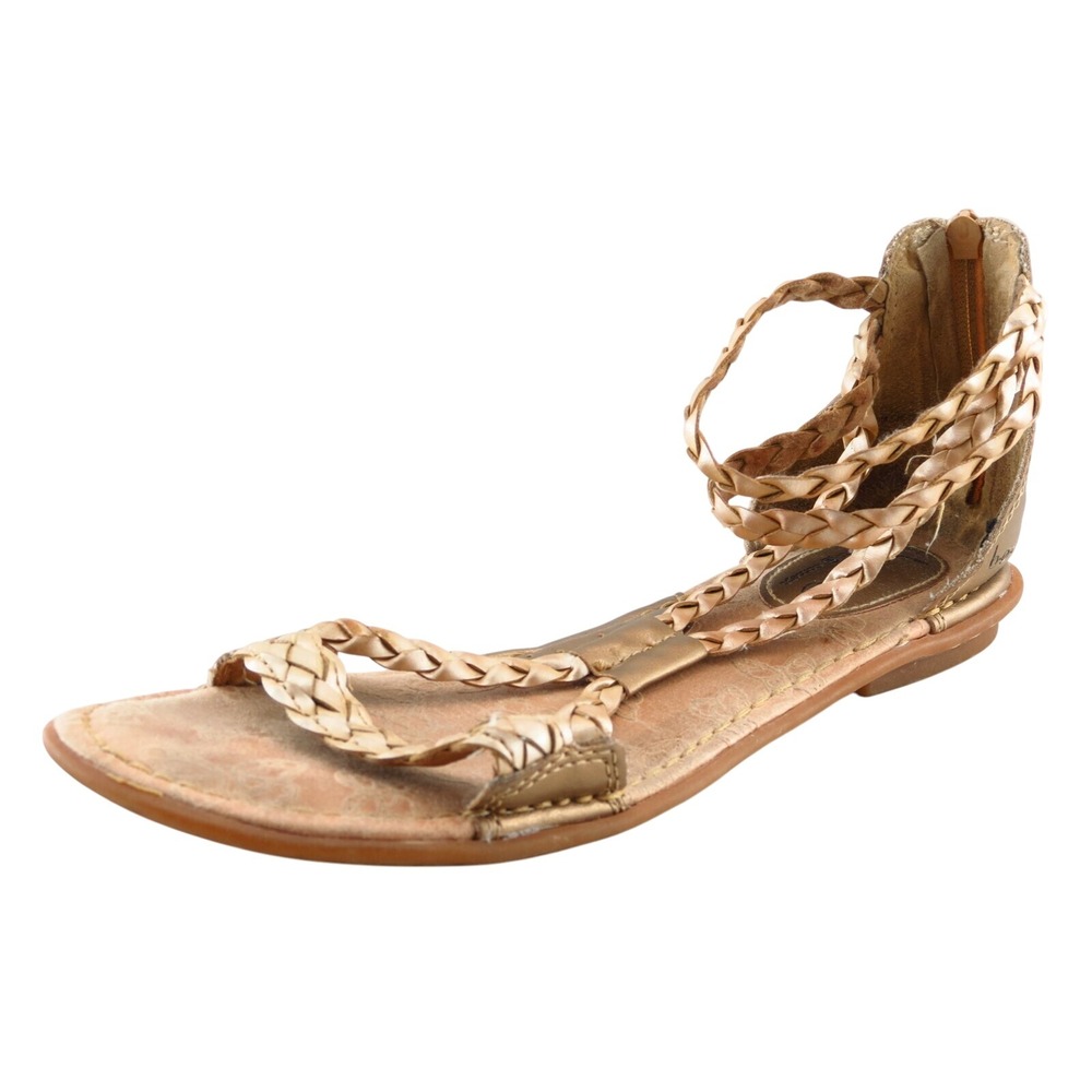 Born Concept Womens Strappy Sandals Size 8 Beige Synthetic‎ Lightweight Comfort